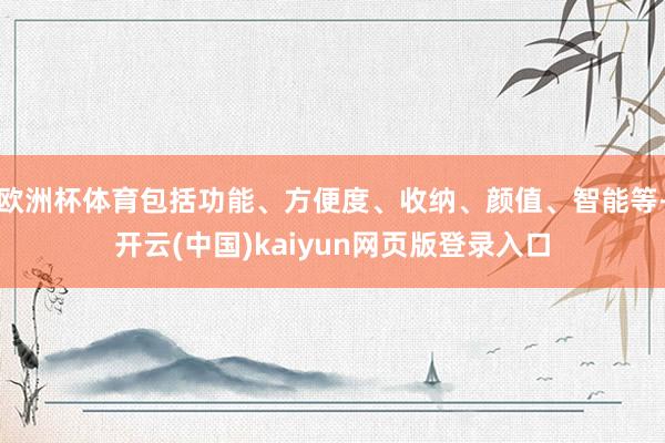 欧洲杯体育包括功能、方便度、收纳、颜值、智能等-开云(中国)kaiyun网页版登录入口